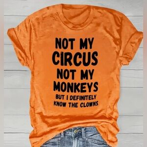 NWOT Women’s Funny Short Sleeve T-Shirt, 95% Polyester & 5% Elastane